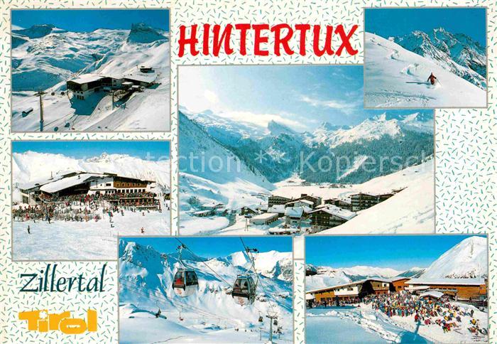 Hintertux Zillertal Berggasthof Panorama Tiefschneefahren Gondelbahn