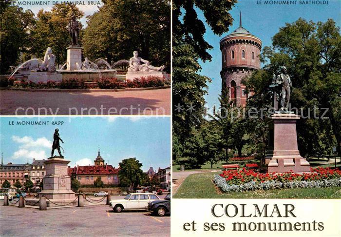 Colmar Haut Rhin Elsass Monument de l'Amiral Bruat Monument Rapp Monument Bartho