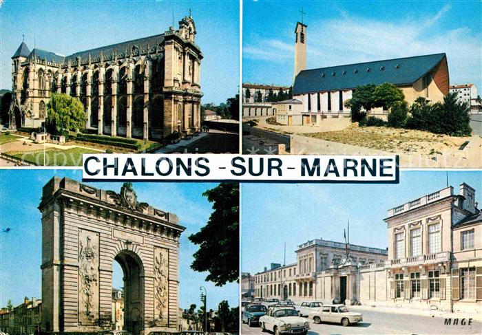 Chalons-en-Champagne Marne La Cathedrale Eglise St Antoine Porte S