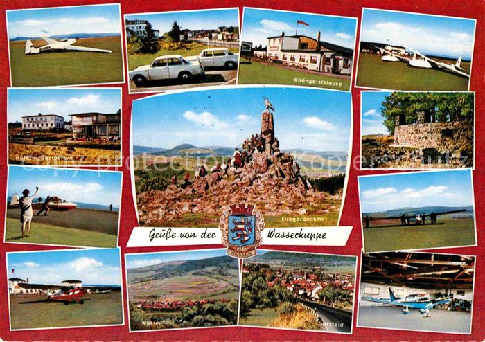 Wasserkuppe Rhoen Segelflieger Rhoengeistklause Hotel Fliegerdenkmal Wuestensach