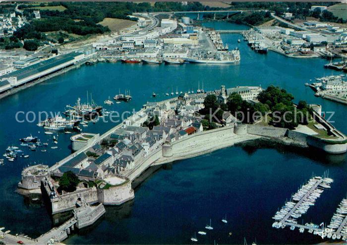 Concarneau Finistere Vue aerienne de la Ville Close