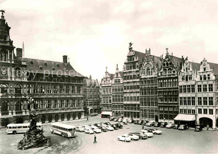 Antwerpen Anvers Markt en Gildehuizen