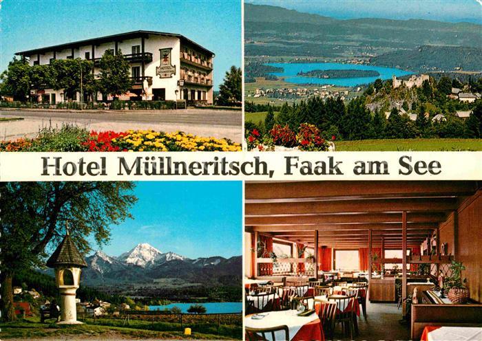 Faak am See Finkenstein Hotel Muellneritsch Faaker See Bildstock Gastraum