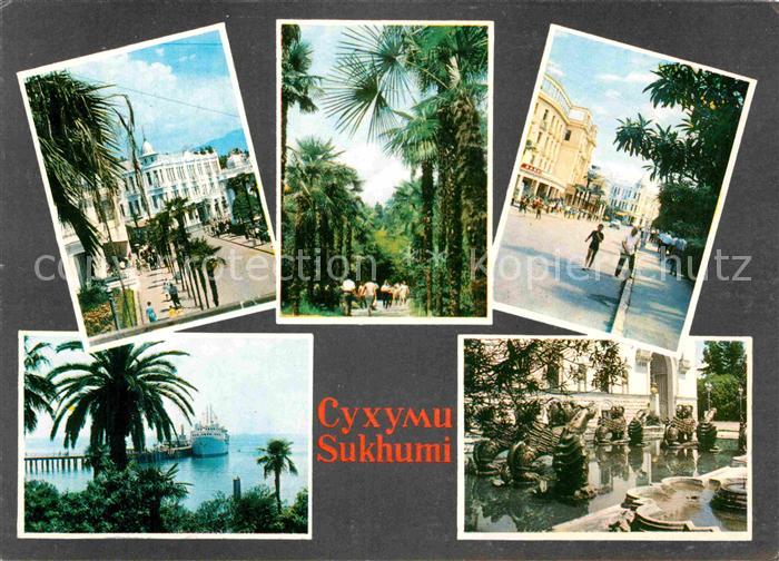 Suchumi Hotel Riza Botanische Garten Anlegestelle Promenade