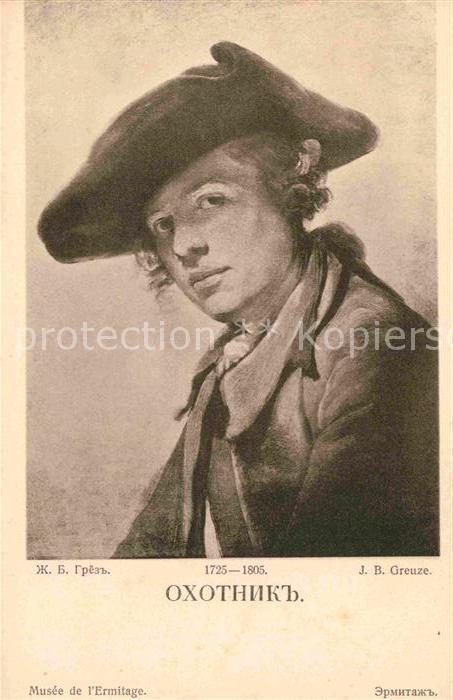 Kuenstlerkarte J. B. Greuze Jaeger