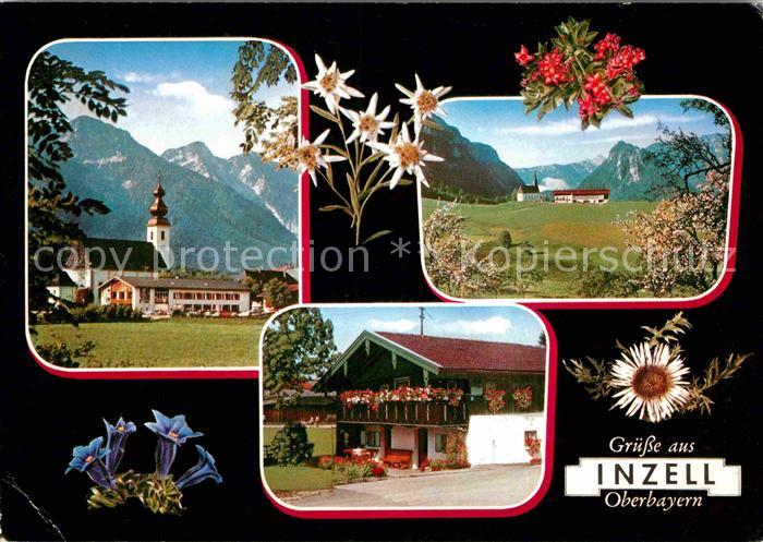Inzell Traunstein Bayern Kirche Panorama Typisches Haus