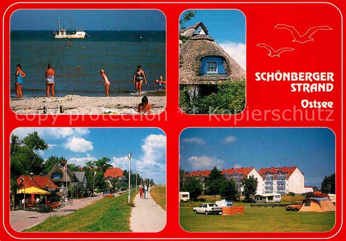 Schoenberger Strand Teilansicht Deich Campingplatz