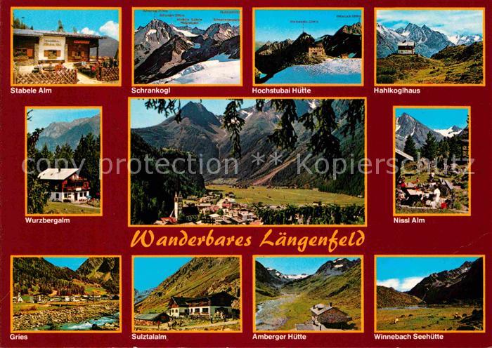 Laengenfeld Oetztal Stabele Alm Wurzbergalm Gries Panorama Nissl Alm