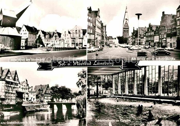 LueNEBURG  CITY Alter Kran Stinfmarkt Schwimmhalle Am Sande Sankt Johanniskirche