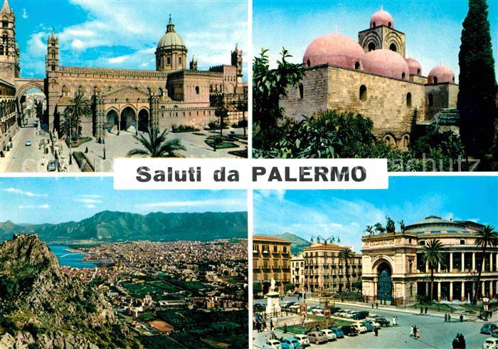 Palermo Sicilia Kathedrale San Giovanni Piazza Politeama Panorama
