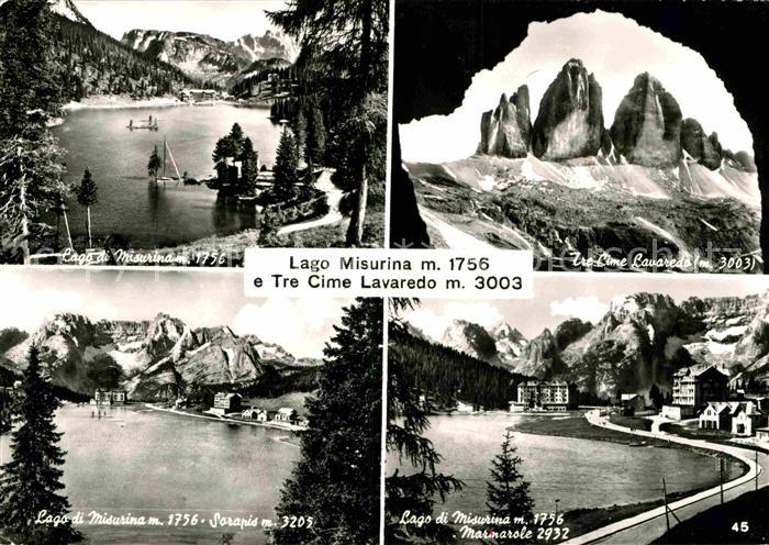 Misurinasee Lago Tre Cime Lavaredo Panorama