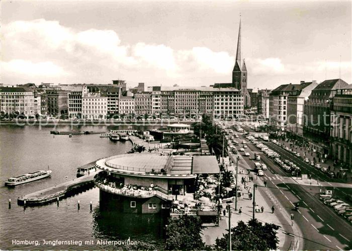 HAMBURG  CITY Jungfernstieg Alsterpavillon
