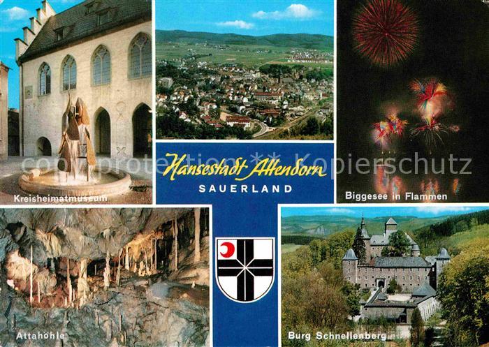 Attendorn Kreisheimatmuseum Attahoehlen Burg Schnellenberg