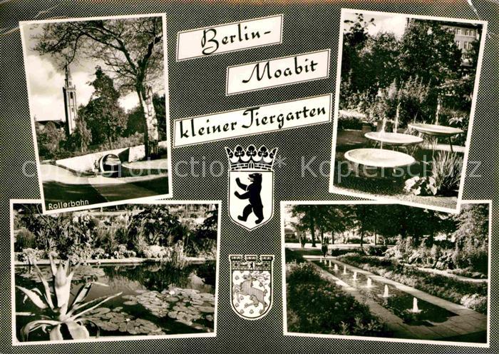 Moabit Berlin Rollerbahn Teich Brunnen kleiner Tiergarten