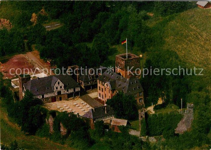 Obernhof Lahn Fliegeraufnahme Tier- und Maerchenpark Schloss Langenau