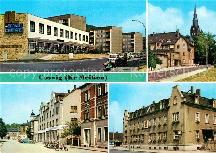 Coswig Sachsen Strasse der Befreiung Friedrich Engels Platz Bahnhofstrasse Ratha