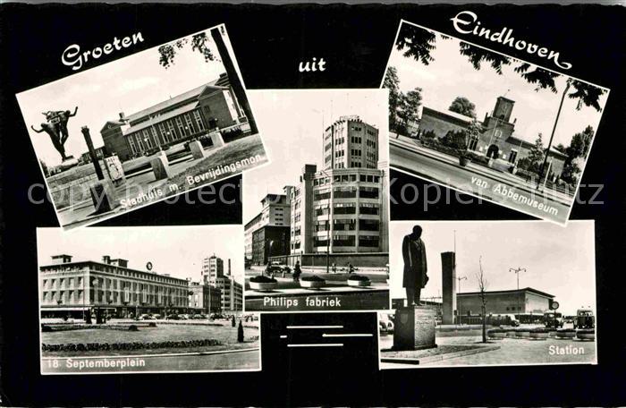 Eindhoven Netherlands Stadhuis Philips-Fabrik Station Septemberplein