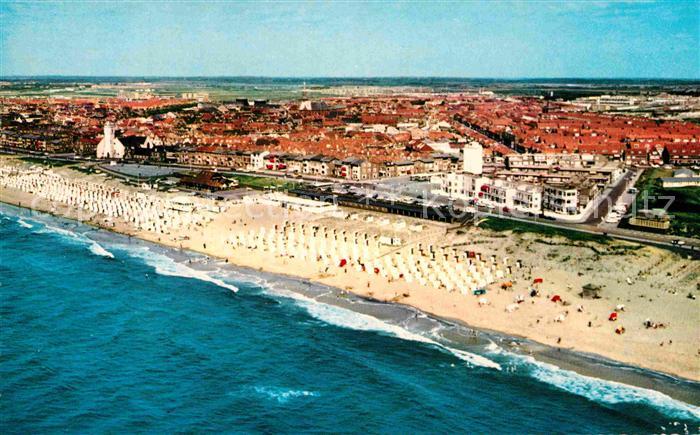 Katwijk aan Zee Fliegeraufnahme mit Strand
