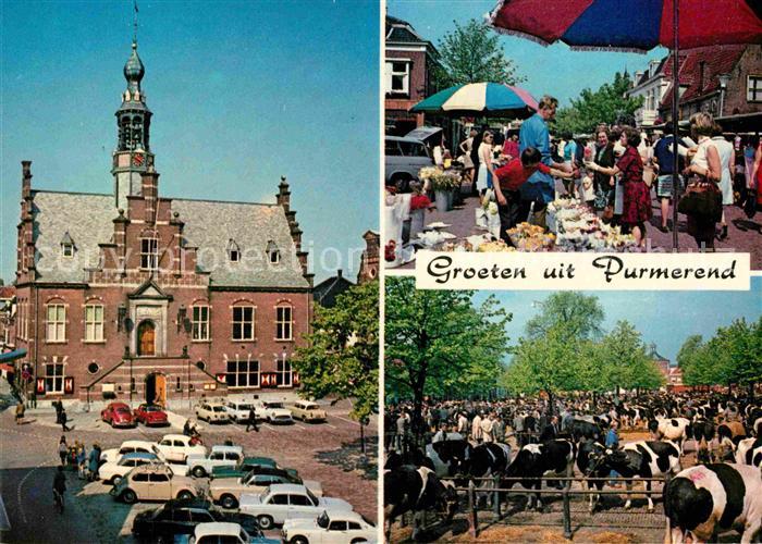 Purmerend Bloemenmarkt Raadhuis Veemarkt