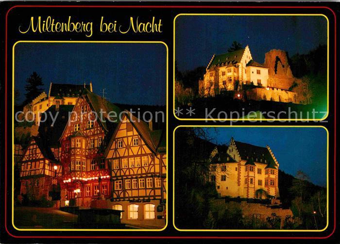 Miltenberg Main bei Nacht Fachwerk