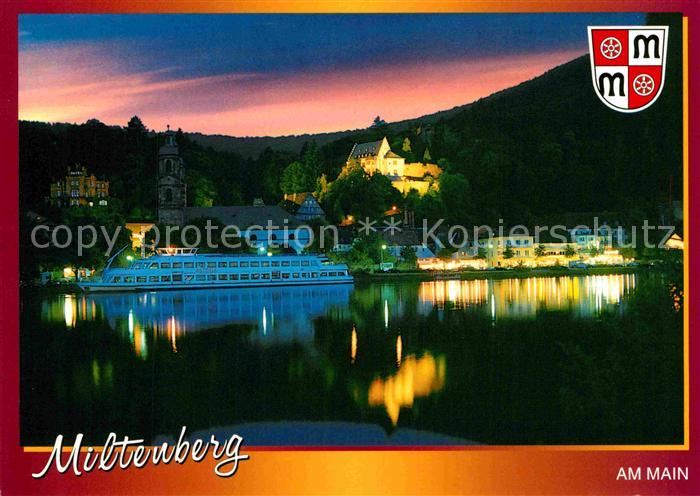 Miltenberg Main Mainpartie am Abend