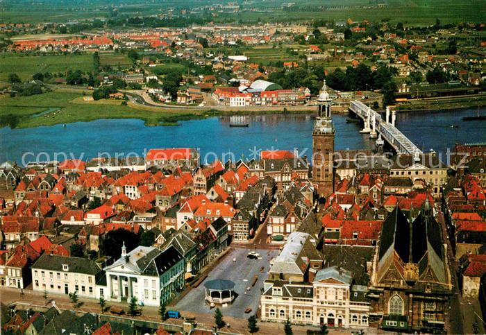 Kampen Niederlande Fliegeraufnahme mit Bruecke
