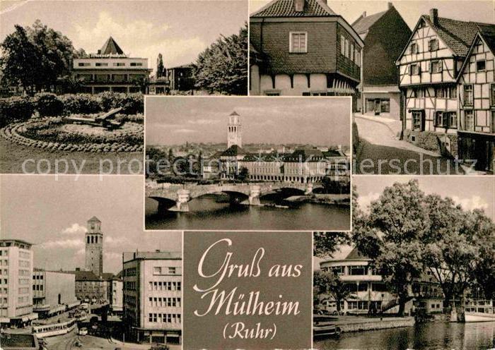 Muelheim Ruhr Brueckenpartie Fachwerk