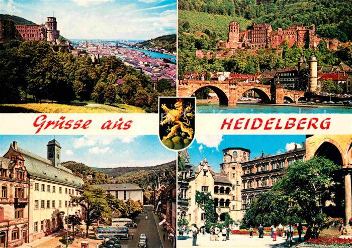 Heidelberg Neckar Schloss Stadt Bruecke Universitaet