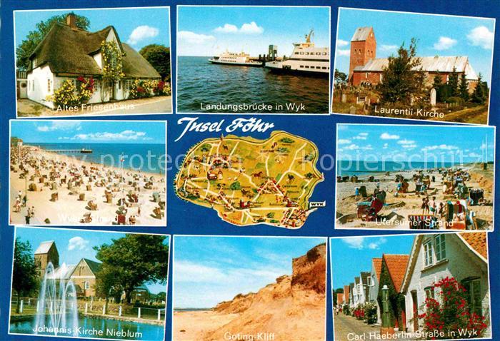 Insel Foehr Landungsbruecke Wyk Friesenhaus Strand Carl-Haeberlin-Strasse