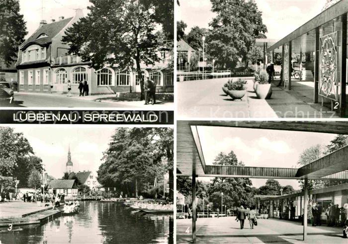 Luebbenau Spreewald Hafen Restaurant Zum gruenen Strand der Spree