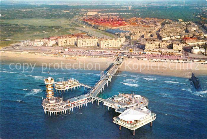Scheveningen Fliegeraufnahme mit Pier Strand