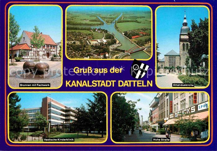 Datteln Kanalstadt Amanduskirche Hohe-Strasse Vestische-Kinderklinik