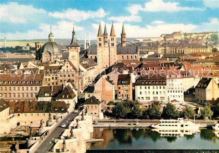 WueRZBURG Bayern Blick von der Festung Marienberg