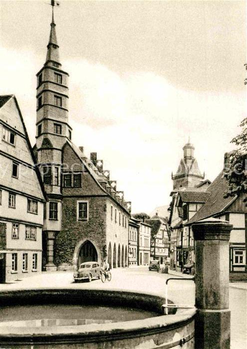 Korbach Stechbahn mit Rathaus