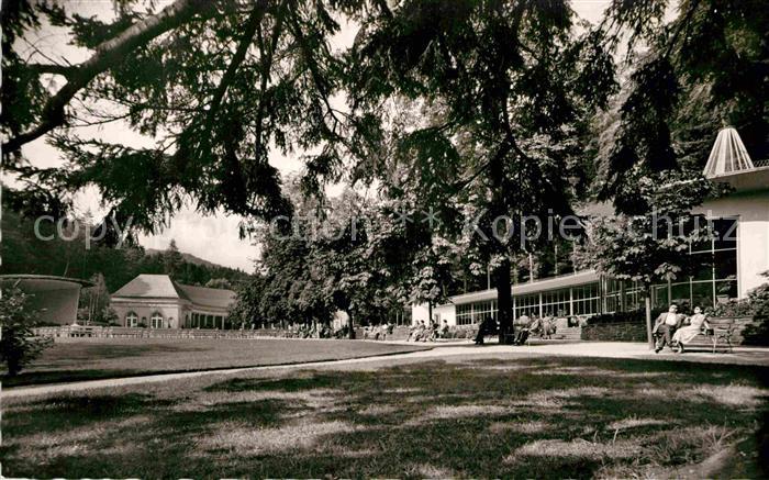 Bad Wildungen Kurpark mit Parkcafe und Wandelhalle