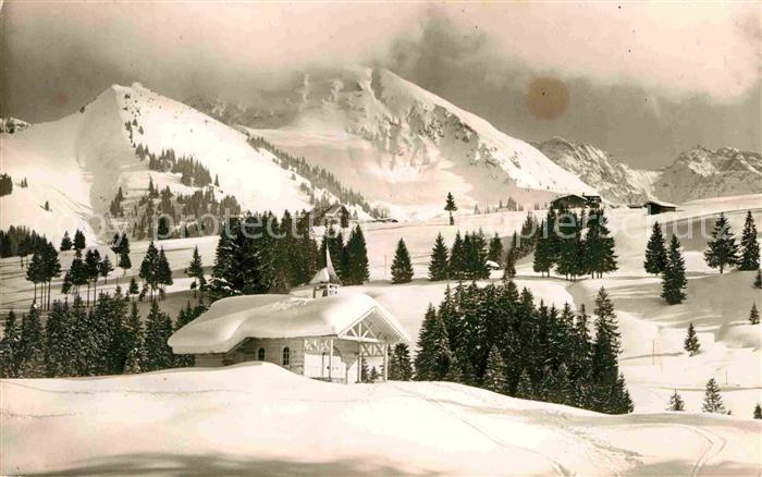 Hirschegg Kleinwalsertal Vorarlberg Panorama Wintersportplatz Hirschegg Waeldele