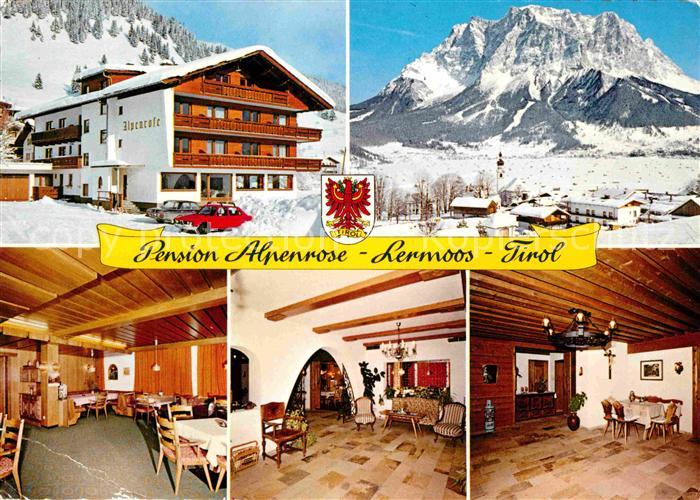 Lermoos Tirol Pension Alpenrose Wintersportplatz Alpen
