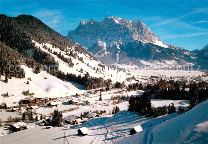 Gries Lermoos Tirol gegen Zugspitze Wettersteingebirge