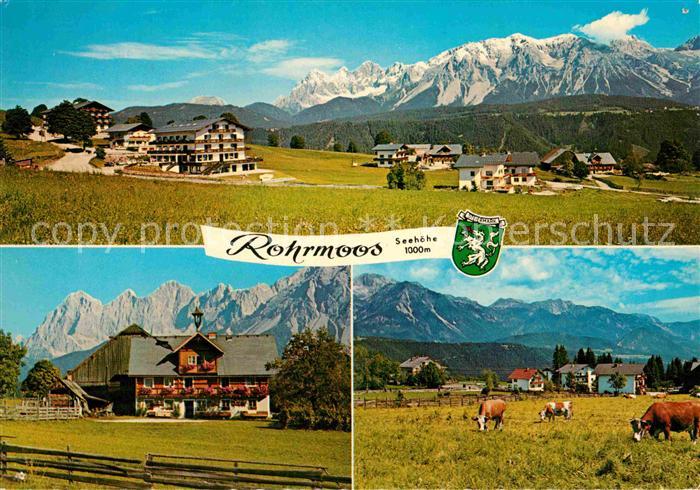 Rohrmoos Schladming Panorama Blick gegen das Dachsteinmassiv