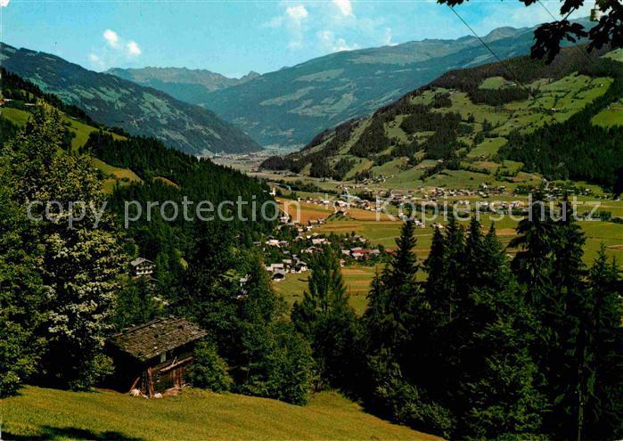 Schwendau Panorama Zillertal mit Ramsberg und Zell