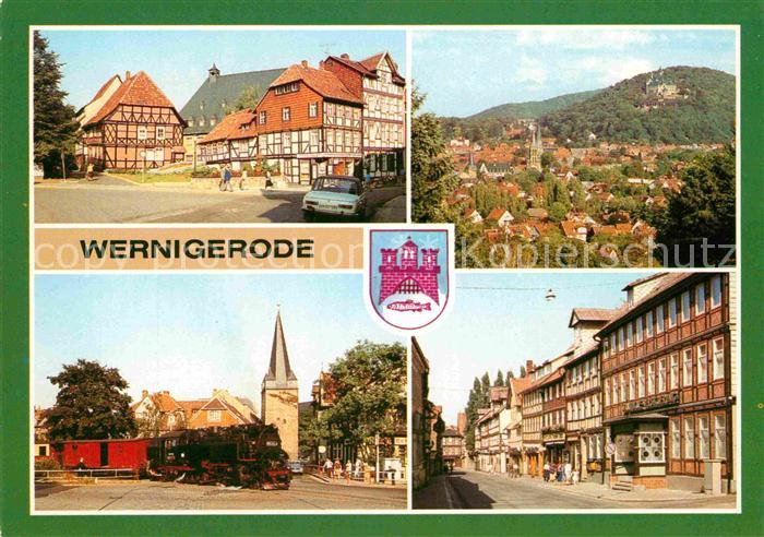 Wernigerode Harz Marktstrasse Klintgasse Feudalmuseum Schloss Wernigerode Harzqu