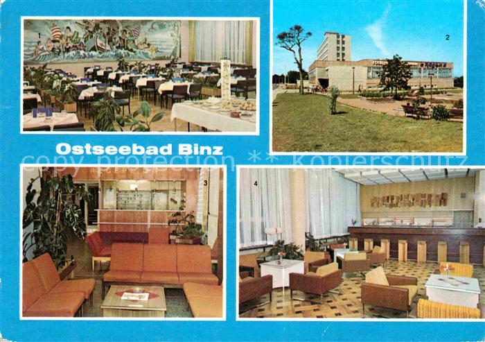 Binz Ruegen FDGB Urlauberrestaurant Kl Speisesaal Ansicht FDGB Erholungsheim Ark