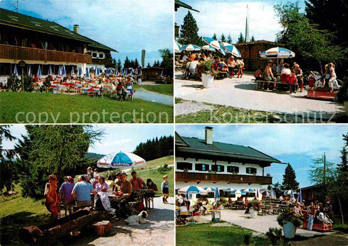 Bad Toelz Berggasthof Blomberghaus Terrasse Park
