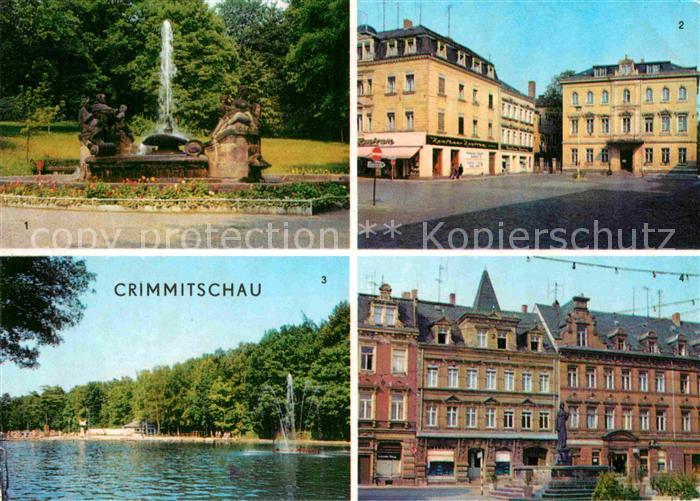 Crimmitschau Friedenspark HOG Haus der Einheit Freibad im Sahnpark Mark mit Silb