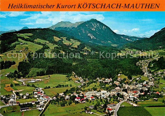 Koetschach-Mauthen Kaernten Heilklimatischer Kurort Alpenpanorama Fliegeraufnahm