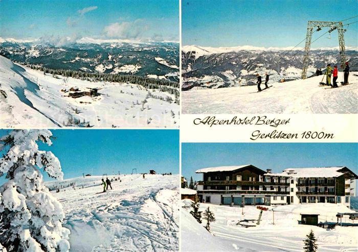 Bodensdorf Ossiacher See Alpenhotel Berger Schigebiet Gerlitzen Alpenpanorama
