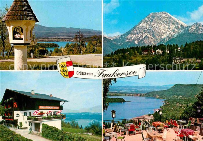 Oberaichwald Finkenstein Terrassencafe Pension Restaurant Moser Bildstock Alpenb