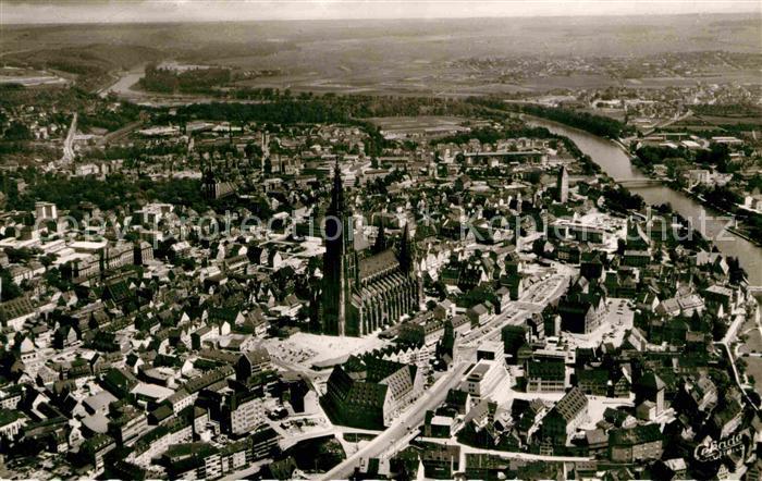Ulm Donau Fliegeraufnahme