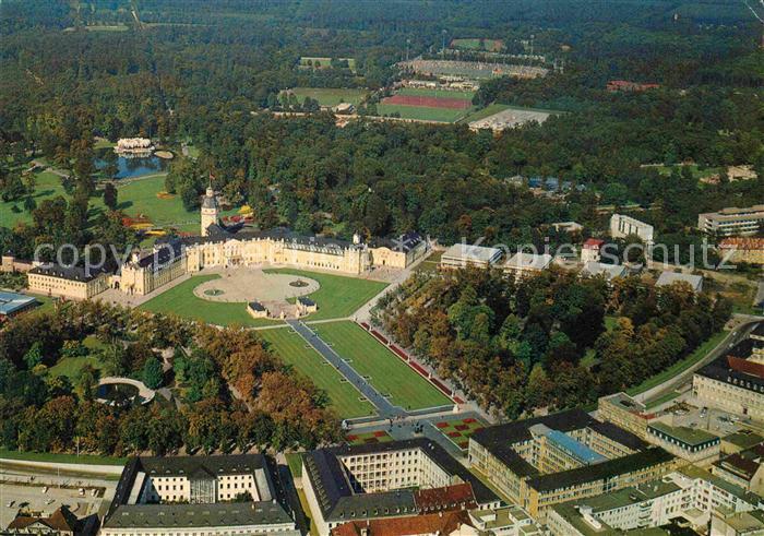 Karlsruhe Baden Schloss Fliegeraufnahme