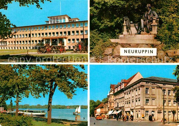 Neuruppin Poliklinik Fontane-Denkmal Karl-Marx-Strasse